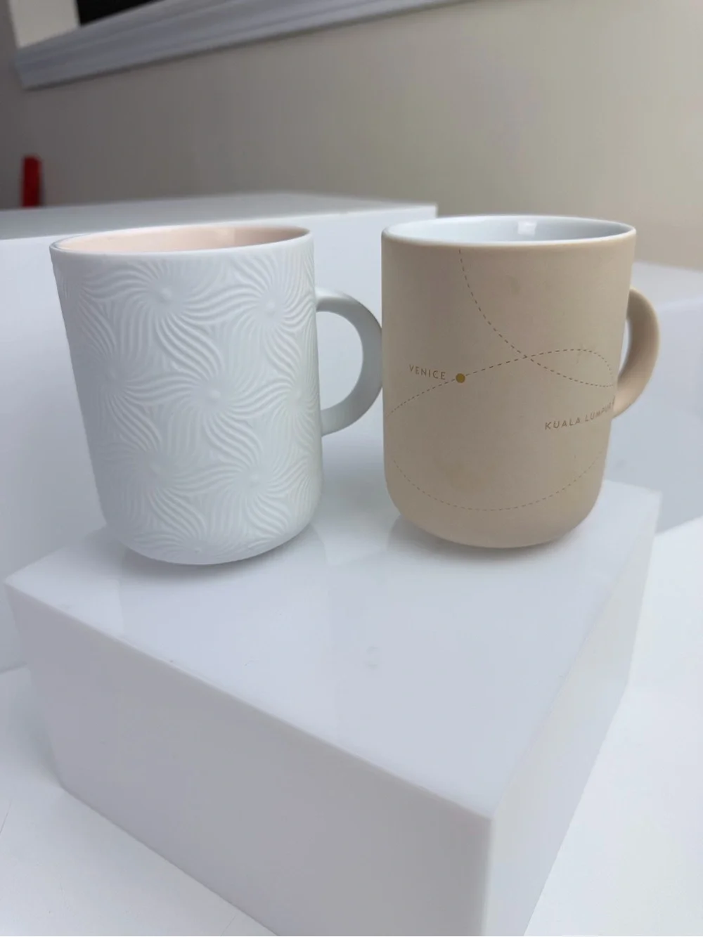 Nespresso Branded Mugs Cups Set of 2 from 2024 and 2025 limited collections